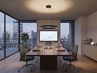 1 x duora design hanglamp zwart 60cm 40w led cct 3 kleur & 3 stappen dimmen