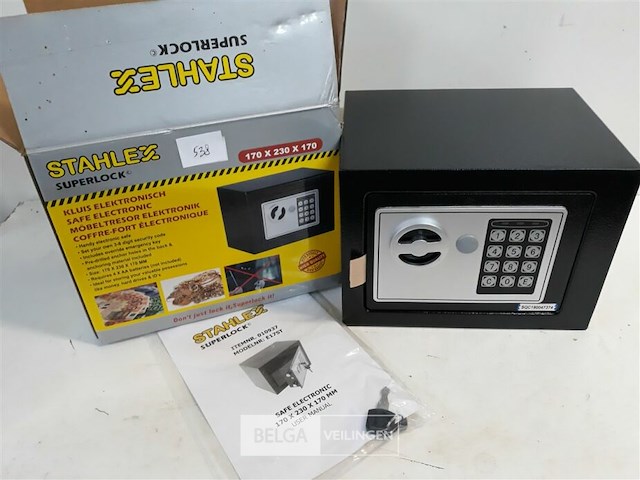 1 x electronische kluis 170x230x170mm - afbeelding 2 van  3