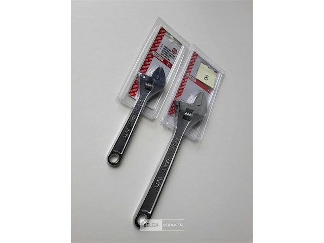 1 x engelse sleutel 200 mm en 1 xengelse sleutel 3000 mm steelwood - afbeelding 2 van  3