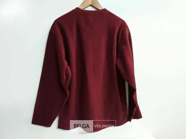 1 x fleece bordeaux trui gelert l - afbeelding 3 van  3