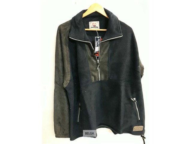 1 x fleece trui blauw/grijs xl - afbeelding 1 van  3