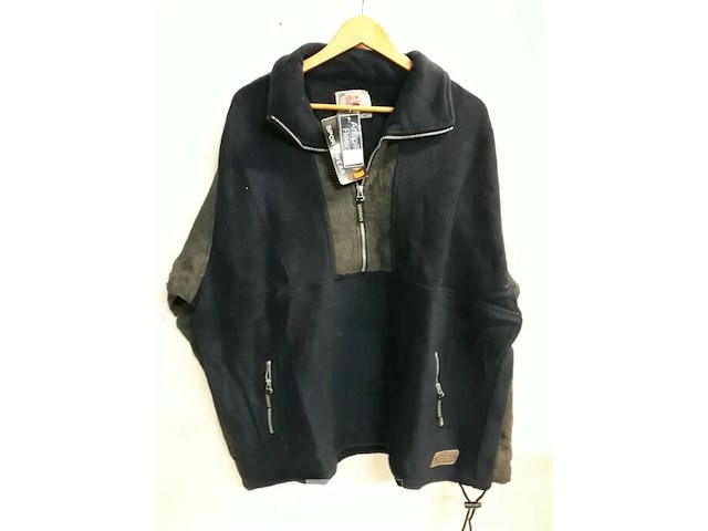 1 x fleece trui blauw/grijs xxl - afbeelding 1 van  3