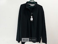1 x fleece trui korte rits groen xl - afbeelding 1 van  3