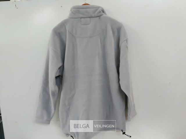 1 x fleece trui korte rits licht grijs m - afbeelding 3 van  3