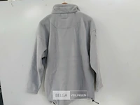 1 x fleece trui korte rits licht grijs m - afbeelding 3 van  3