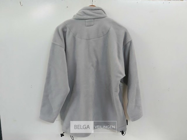 1 x fleece trui korte rits licht grijs s - afbeelding 3 van  3