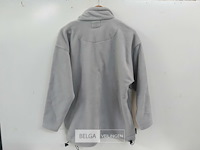 1 x fleece trui korte rits licht grijs s - afbeelding 3 van  3