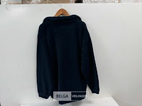 1 x fleece trui lange rits blauw xl - afbeelding 3 van  3