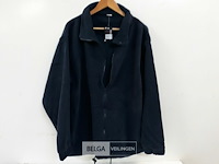 1 x fleece trui lange rits blauw xxl - afbeelding 1 van  3