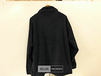 1 x fleece trui lange rits blauw xxl - afbeelding 3 van  3