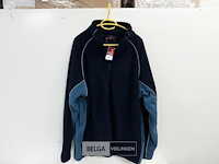 1 x fleece trui lange rits blauw/l blauw xl - afbeelding 1 van  3