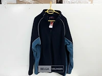 1 x fleece trui lange rits blauw/l blauw xl