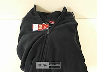 1 x fleece trui lange rits blauw/l blauw xl - afbeelding 3 van  3