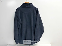 1 x fleece trui lange rits grijs xl - afbeelding 3 van  3