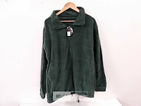 1 x fleece trui lange rits groen l - afbeelding 2 van  3