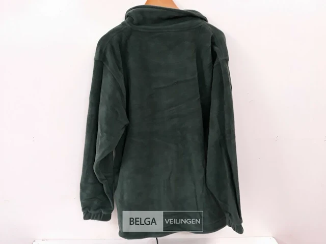 1 x fleece trui lange rits groen l - afbeelding 3 van  3