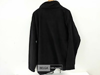 1 x fleece trui lange rits zwart xl - afbeelding 3 van  3