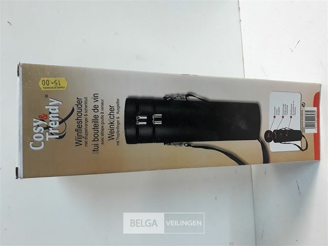 1 x flessendrager leder look - afbeelding 2 van  3