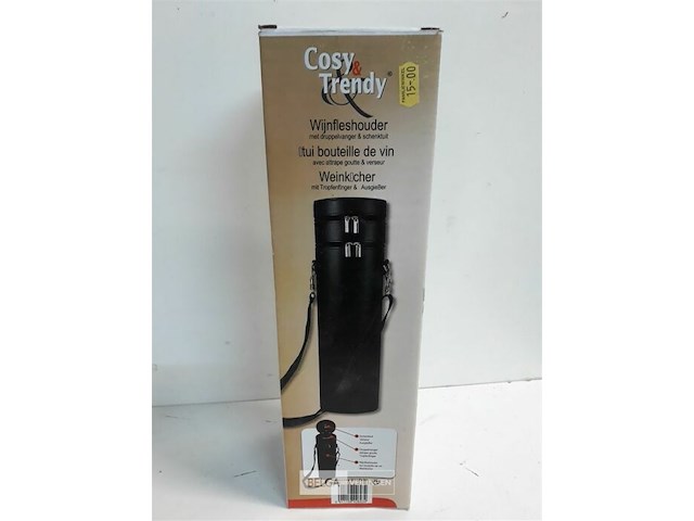 1 x flessendrager leder look - afbeelding 1 van  3