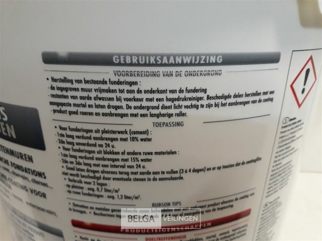 1 x funderingen 20 l rubson - afbeelding 3 van  3