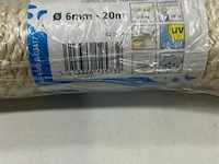 1 x gedraaid sisal touw 6mm 20 meter - afbeelding 3 van  3