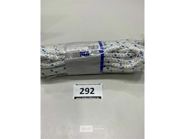 1 x gevlochten polypropyleen touw 3mm 15 meter - afbeelding 1 van  3