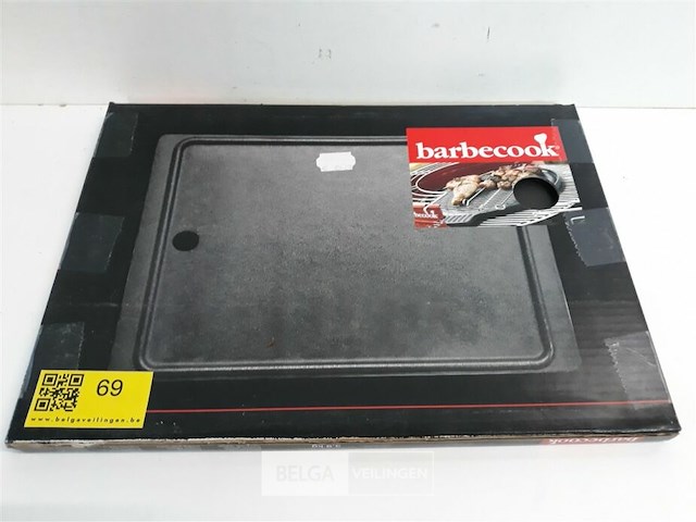 1 x gietijzeren bakplaat voor op de bbq - afbeelding 2 van  3