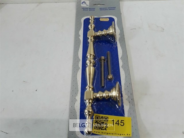 1 x greep messing gepolijst 31 cm - afbeelding 1 van  3