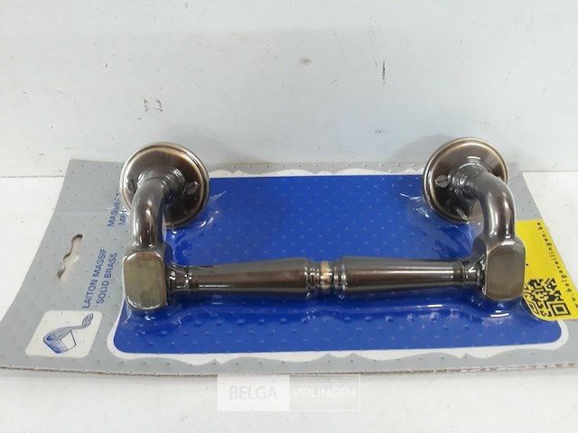 1 x greep messing verbronsd 21 cm - afbeelding 3 van  3