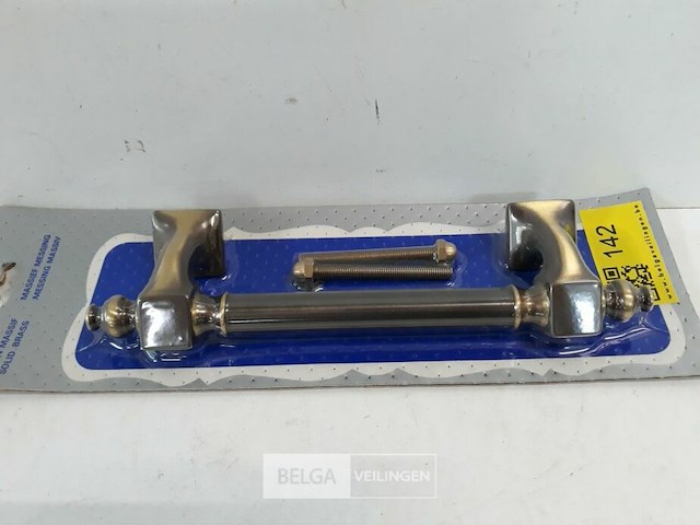 1 x greep messing verbronsd 28 cm - afbeelding 3 van  3