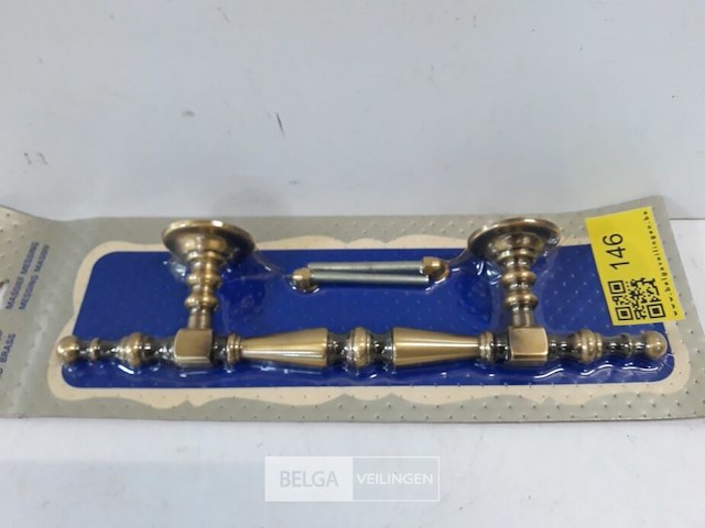 1 x greep messing verbronsd 31 cm - afbeelding 3 van  3