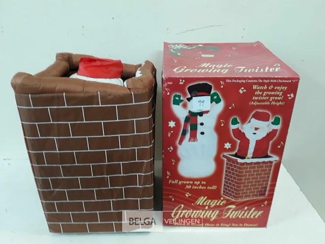 1 x groeiende kerstman met geluid - afbeelding 1 van  3