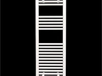 1 x h1200xb500 handdoekradiator mat wit - linteo - afbeelding 2 van  3