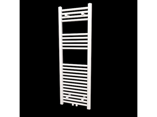 1 x h1200xb600 handdoekradiator mat wit - linteo - afbeelding 2 van  4