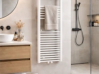 1 x h1200xb600 handdoekradiator mat wit - linteo