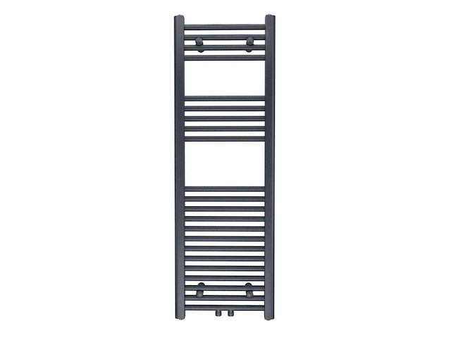 1 x h1200xb600 handdoekradiator mat zwart - linteo - afbeelding 1 van  4