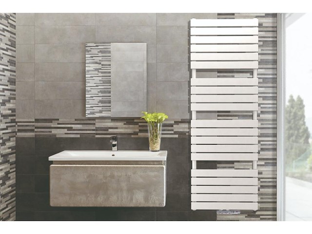 1 x h1760xb600 mat wit badkamerradiator farko solo - afbeelding 3 van  4