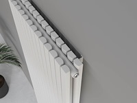 1 x h1800xb500 dubbele design radiator vero mat wit - afbeelding 2 van  5