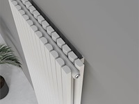 1 x h1800xb500 dubbele design radiator vero mat wit - afbeelding 2 van  5