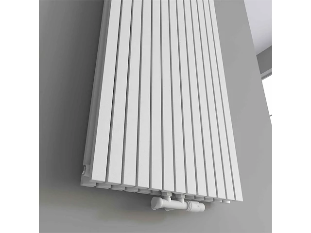 1 x h1800xb500 dubbele design radiator vero mat wit - afbeelding 3 van  5