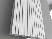 1 x h1800xb600 dubbele design radiator vero mat wit - afbeelding 3 van  5