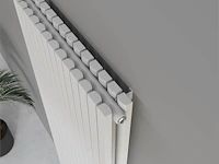 1 x h1800xb600 dubbele design radiator vero mat wit - afbeelding 2 van  5