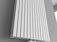 1 x h1800xb600 dubbele design radiator vero mat wit - afbeelding 3 van  5