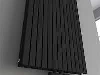1 x h1800xb600 dubbele design radiator vero mat zwart - afbeelding 3 van  5