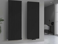 1 x h1800xb600 dubbele design radiator vero mat zwart - afbeelding 4 van  5