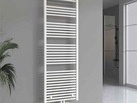 1 x h1800xb600 handdoekradiator mat wit - linteo - afbeelding 1 van  3