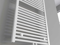 1 x h1800xb600 handdoekradiator mat wit - linteo - afbeelding 3 van  3