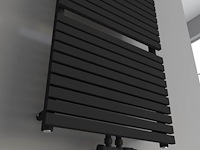 1 x h1800xb600 mat zwart handdoekradiator verezzo - afbeelding 3 van  3