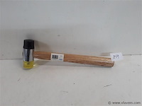 1 x hamer met pvc doppen 30 mm - afbeelding 1 van  2