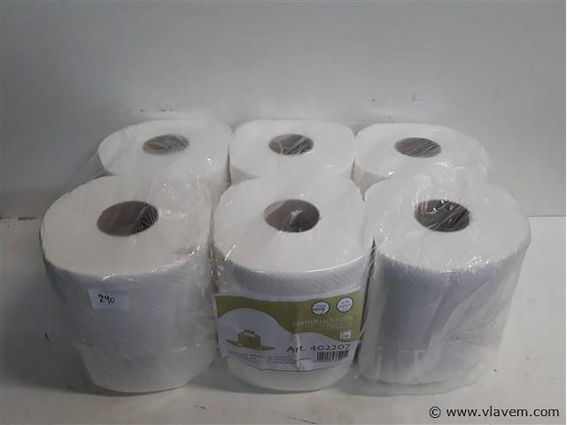 1 x handdoekrol 6 stuks - afbeelding 1 van  2